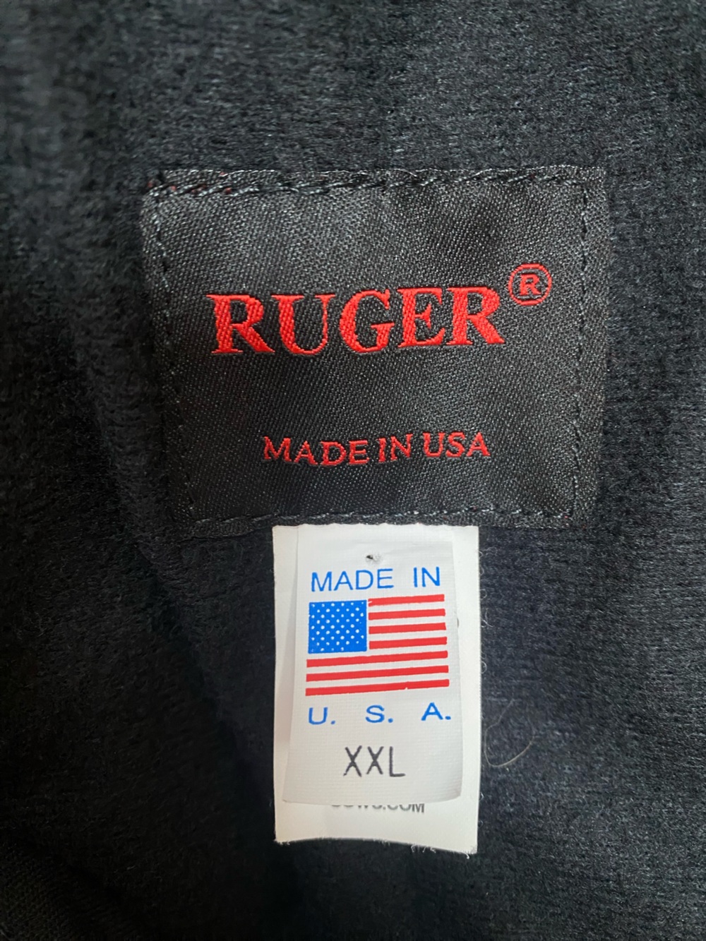 Ruger Black Quilted Hunting Vest mens size XXL - Made in USA - Picture 2 of 9